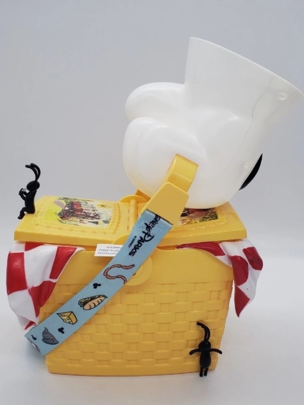 2023 Disney Parks Toon Town Popcorn Bucket Picnic Basket With Lanyard NWT
